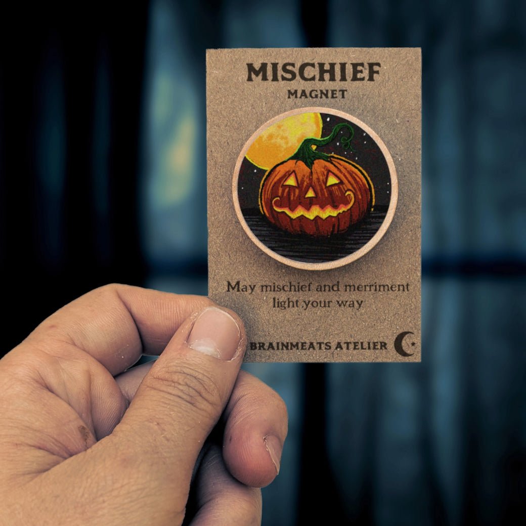 Mischief Jack O Lantern Magnet Token for Mischief & Merriment - Marmalade Mercantile