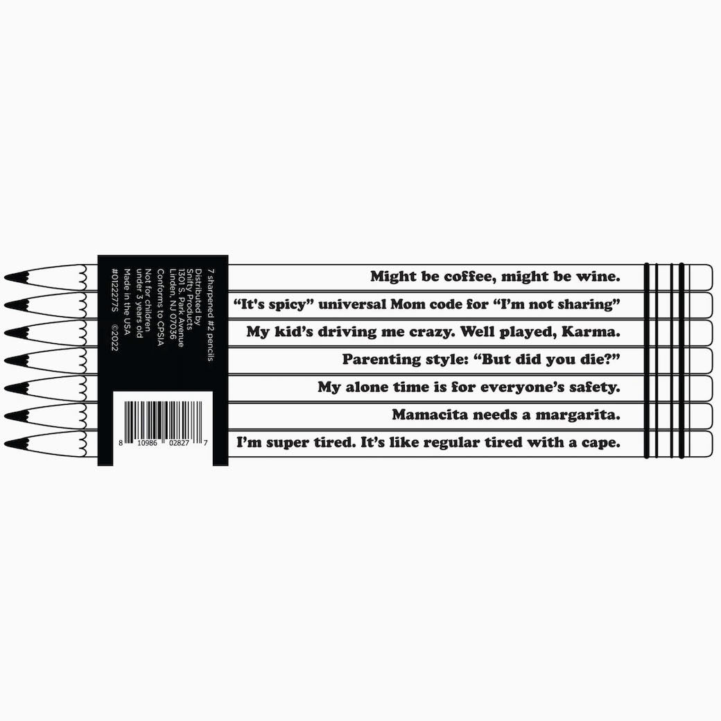 Mom Life Pencils Set of Seven Sharpened Pencils - Marmalade Mercantile