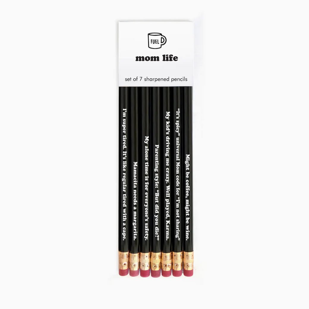 Mom Life Pencils Set of Seven Sharpened Pencils - Marmalade Mercantile