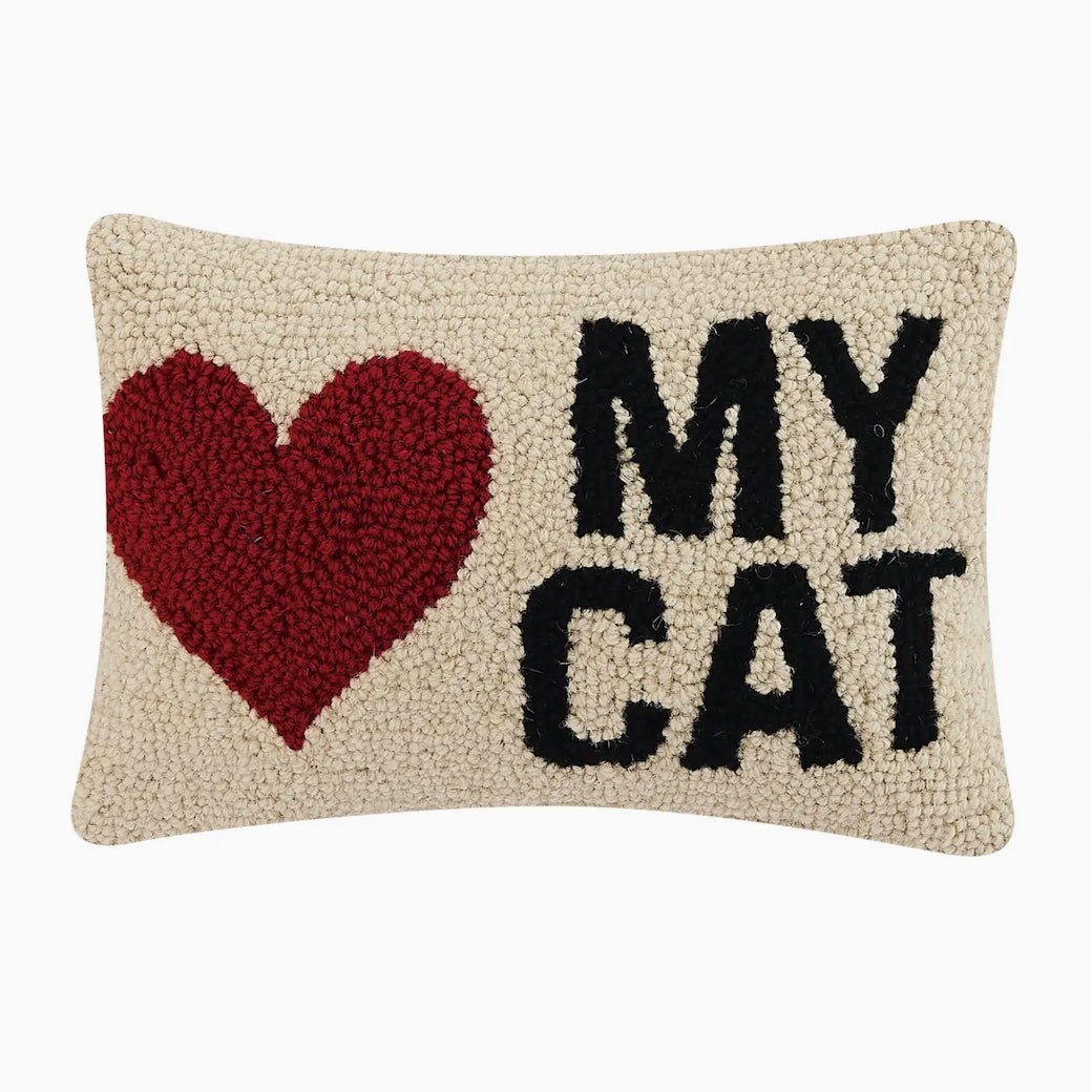 ❤️ My Cat Hooked Petite Rug Pilow - Marmalade Mercantile