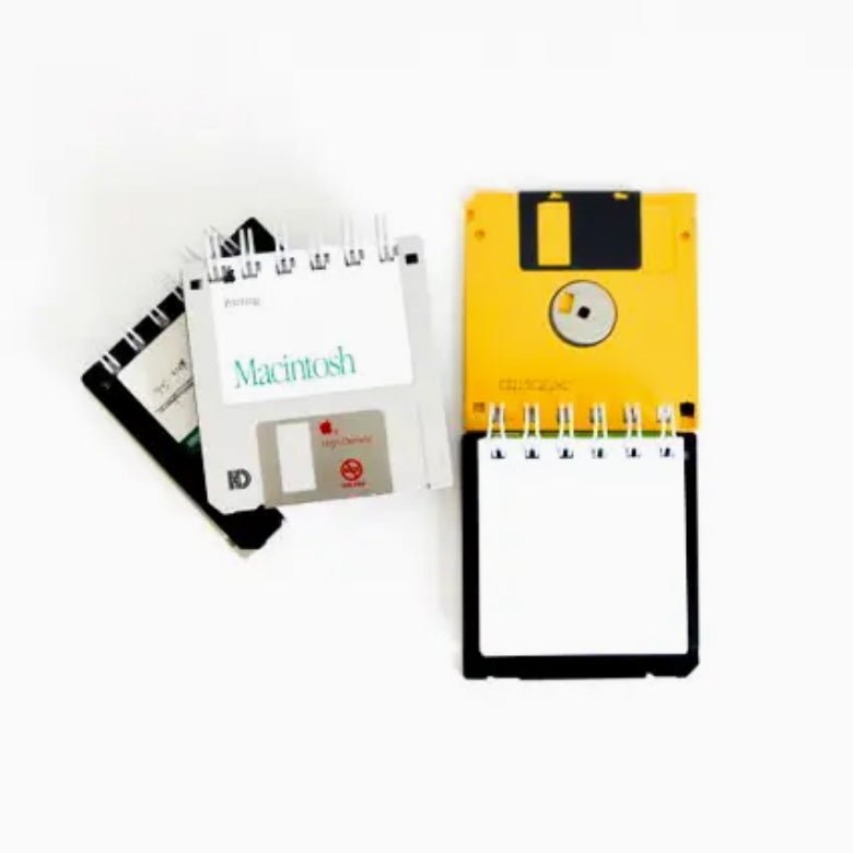 Old School Upcycled Vintage Floppy Disk Notepad - Marmalade Mercantile