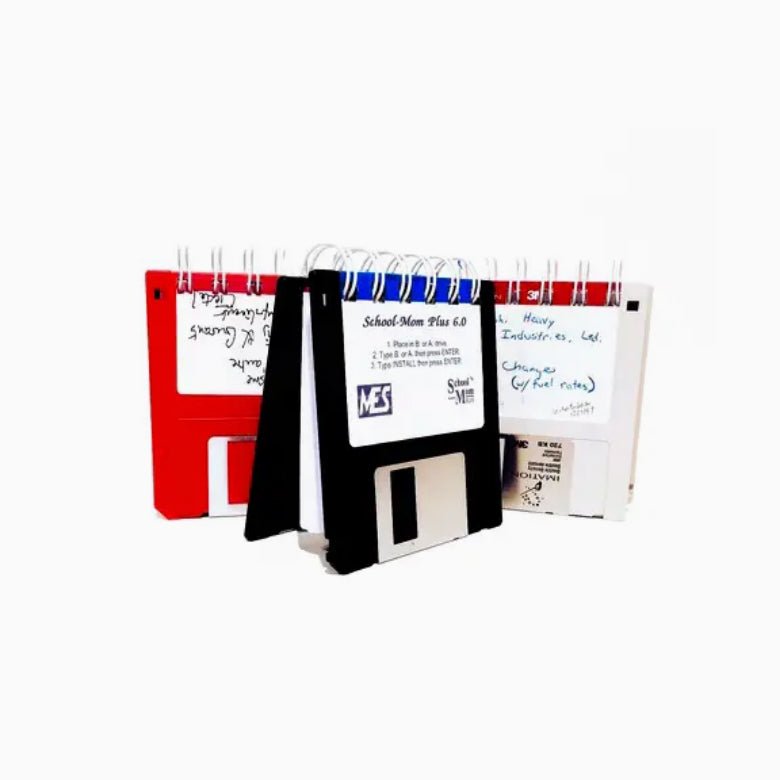 Old School Upcycled Vintage Floppy Disk Notepad - Marmalade Mercantile