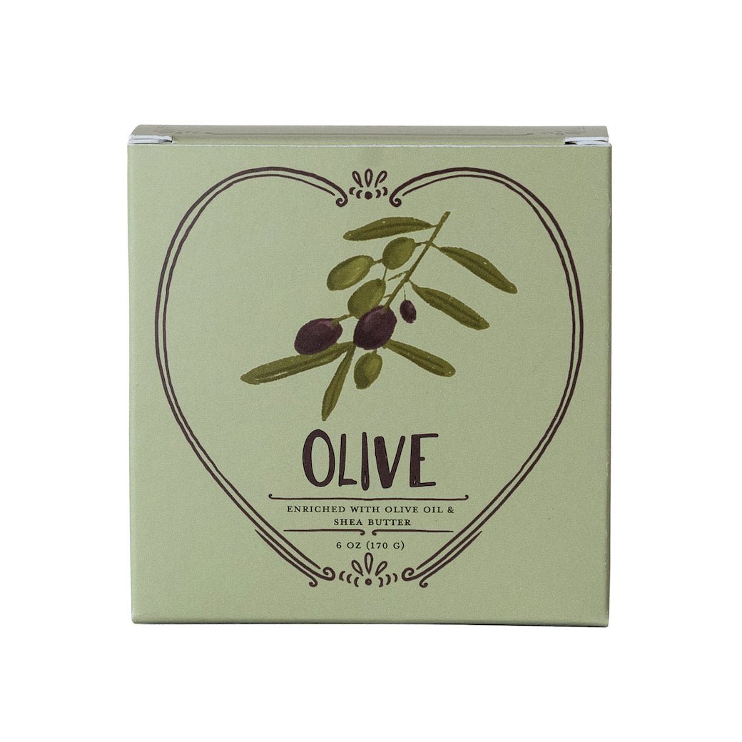 Olive Scented Olive Oil & Shea Butter Triple Milled Heart Shaped Bar Soap - Marmalade Mercantile