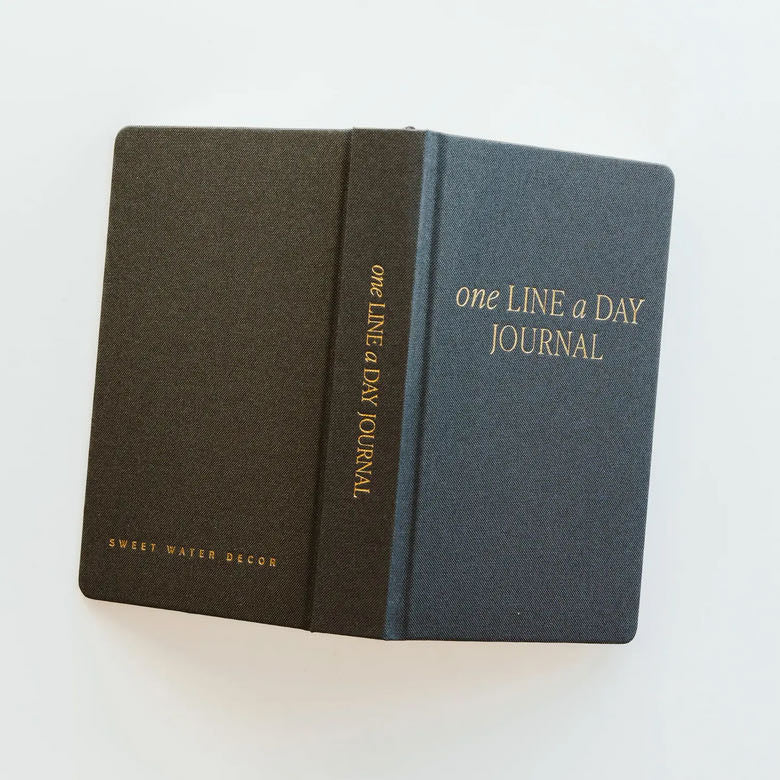 One Line a Day Hardcover Fabric Covered Journal - Marmalade Mercantile