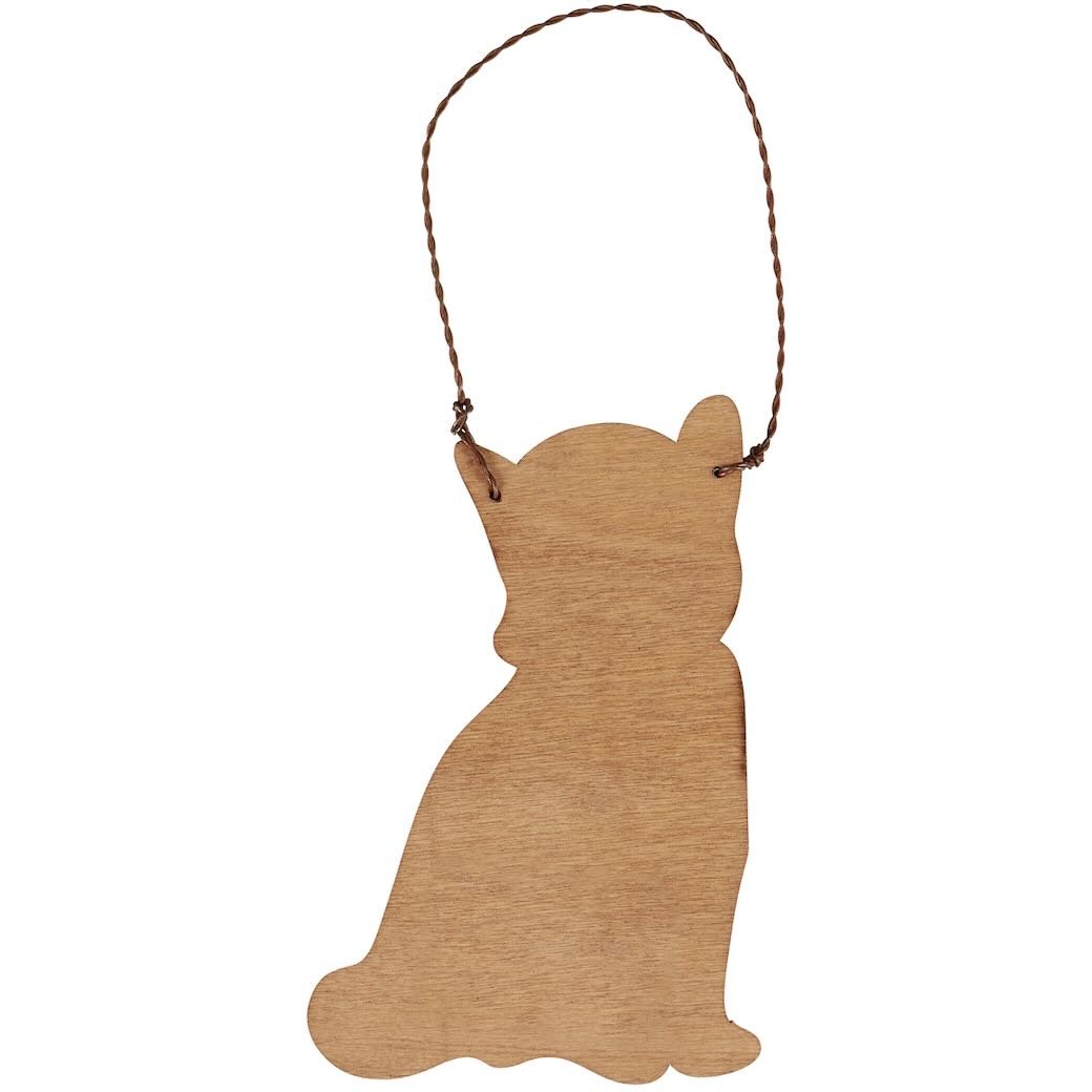 Orange Kitten Santa Wooden Christmas Ornament - Marmalade Mercantile