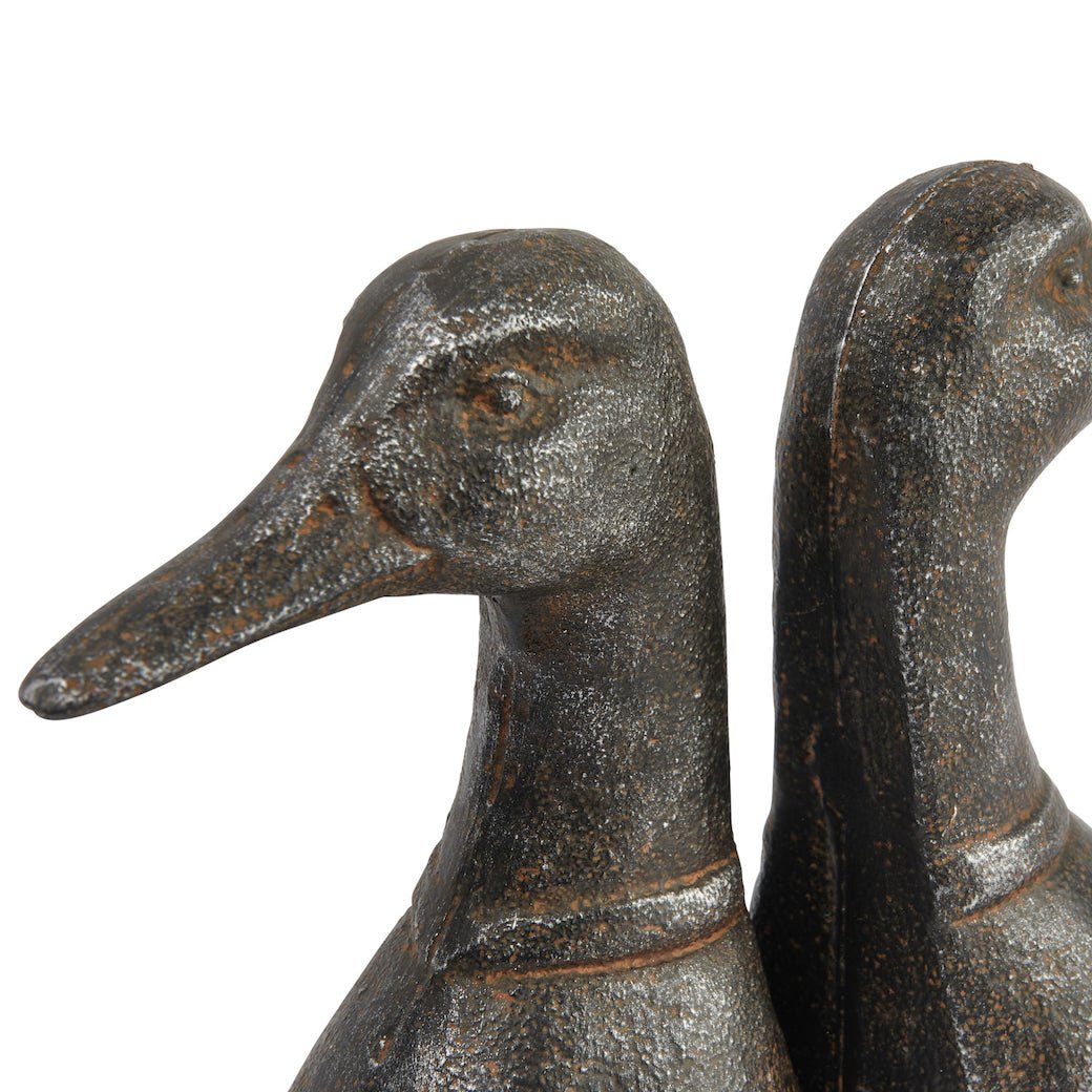 Pair of Cast Iron Duck Head Bookends - Marmalade Mercantile