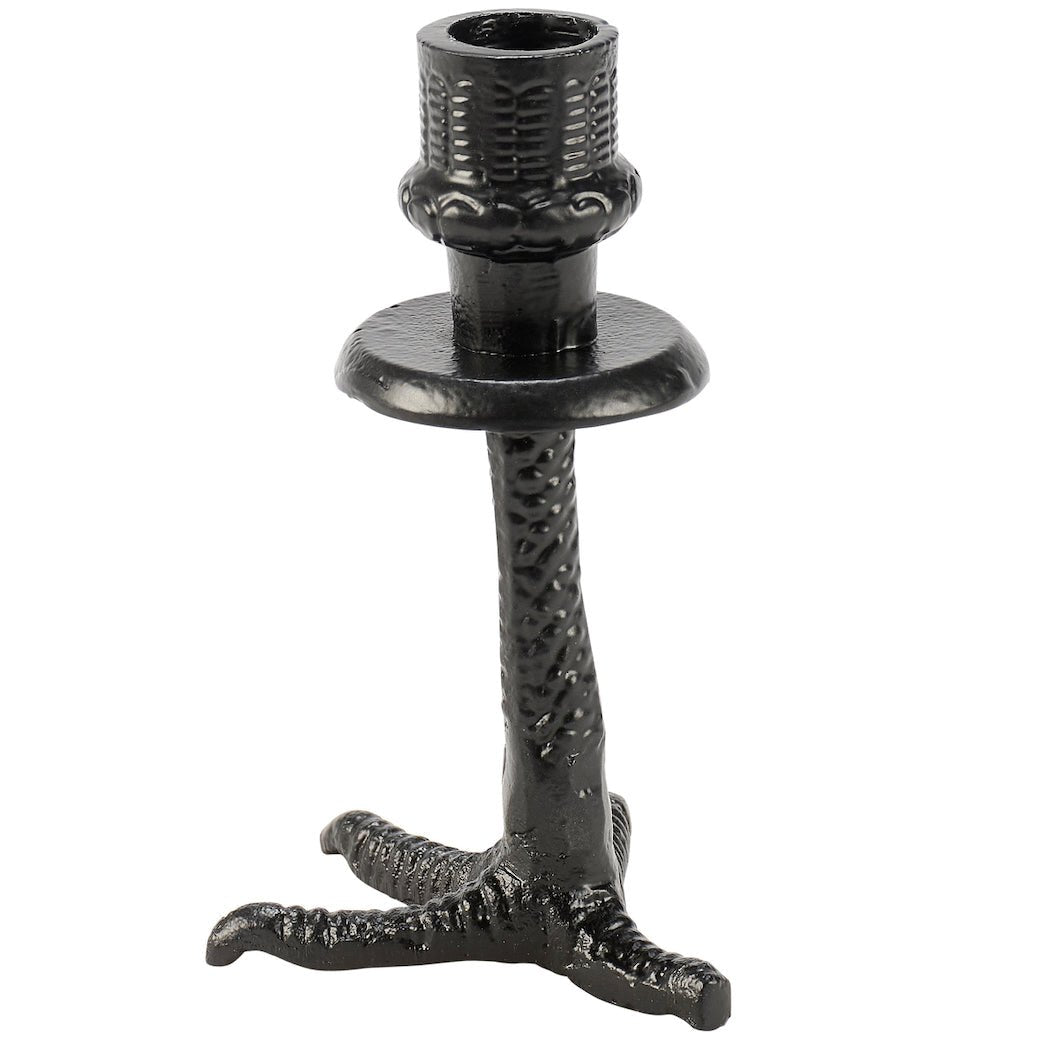 Pair of Cast Metal Crow’s Foot Candlesticks - Marmalade Mercantile