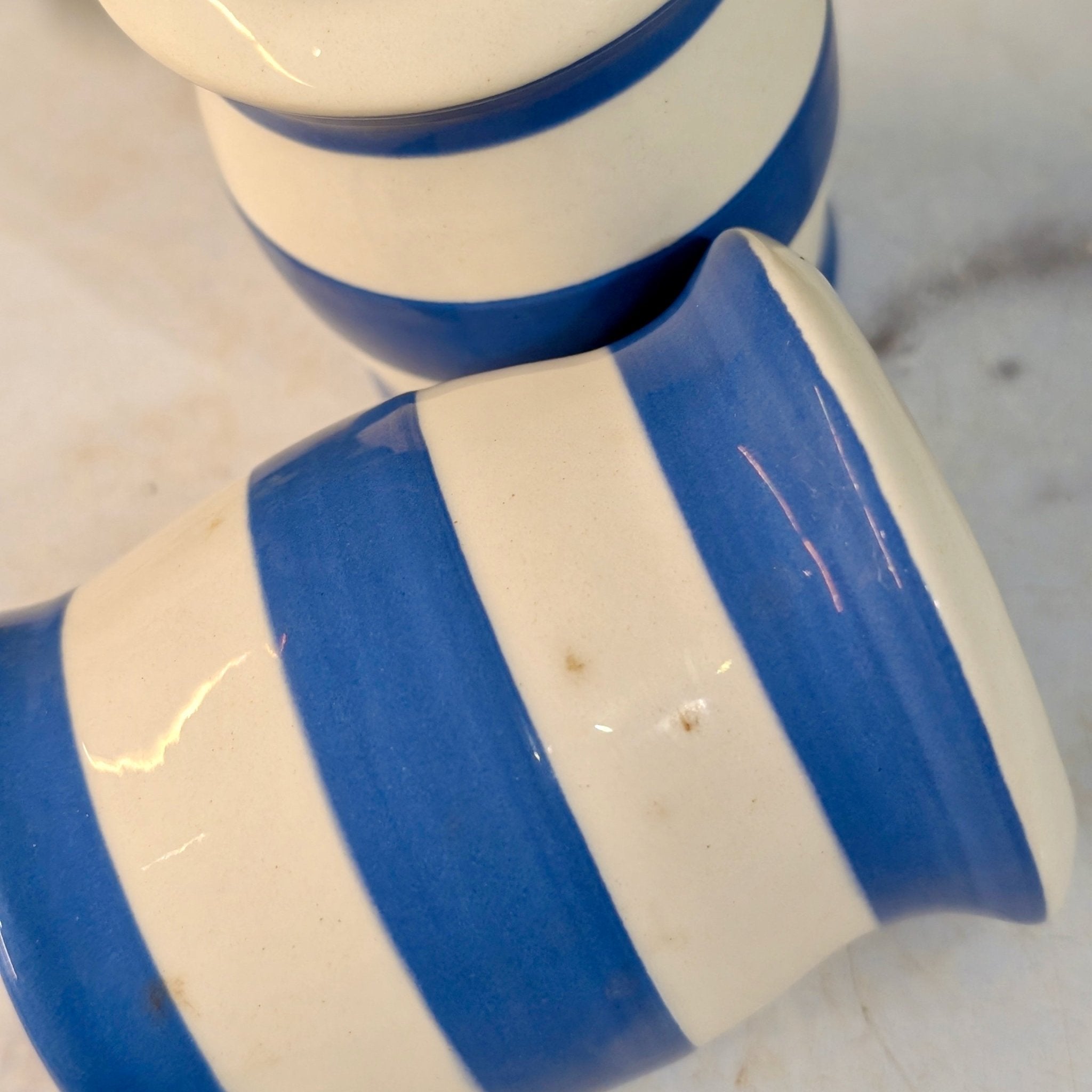 Pair of Cornishware Three - Hole Shakers - Marmalade Mercantile