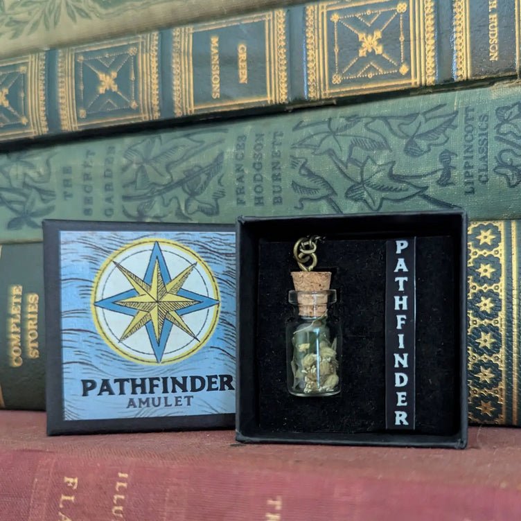 Pathfinder Amulet - Talisman Necklace for Direction in Life w Compass - Marmalade Mercantile