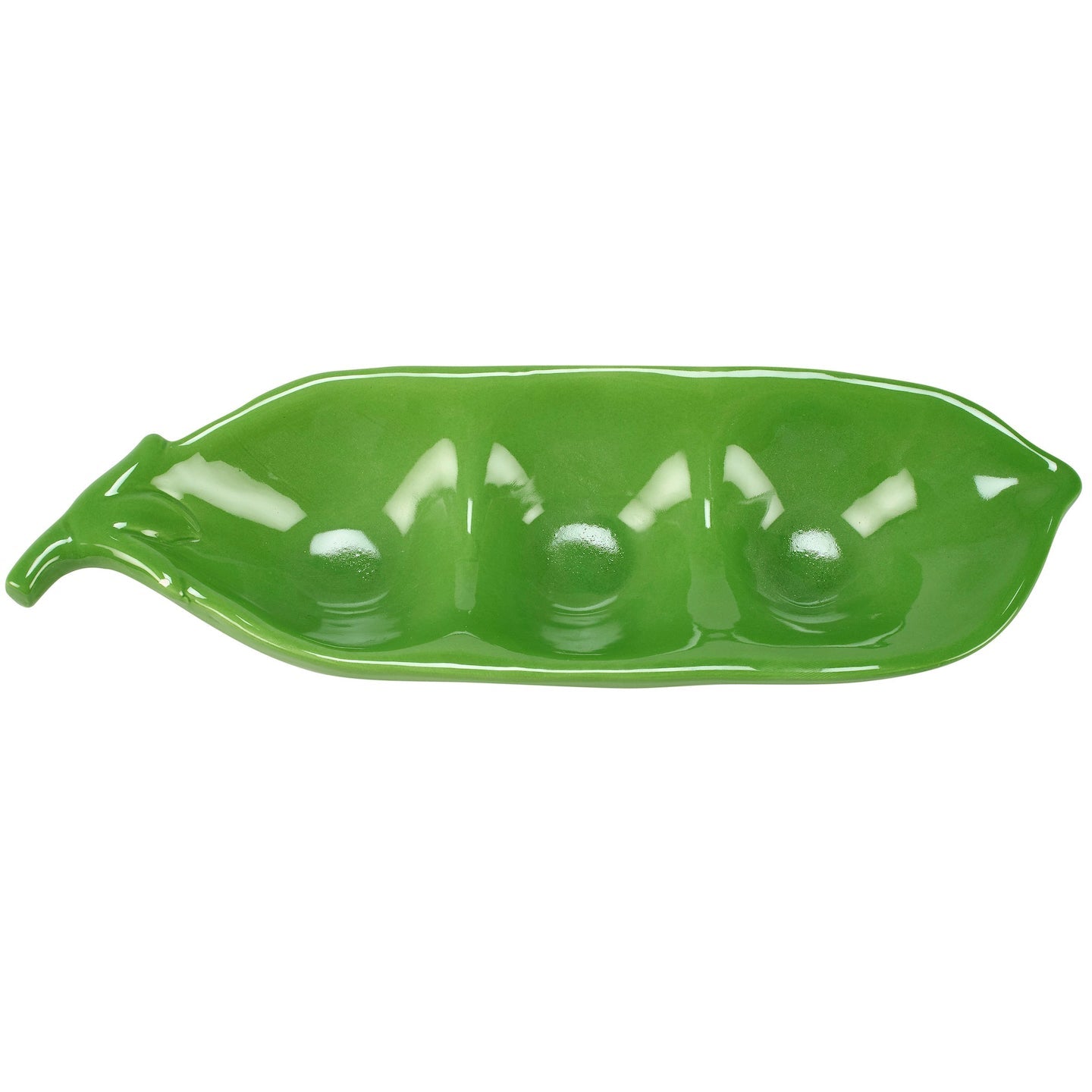 Pea Pod Ceramic Tidbit Tray - Marmalade Mercantile