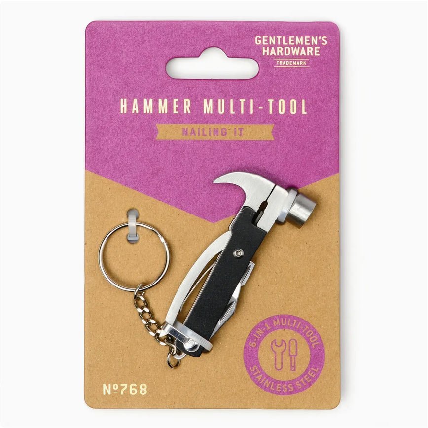 Pocket Hammer 6-in-1 Multi-Tool and Key Chain - Marmalade Mercantile
