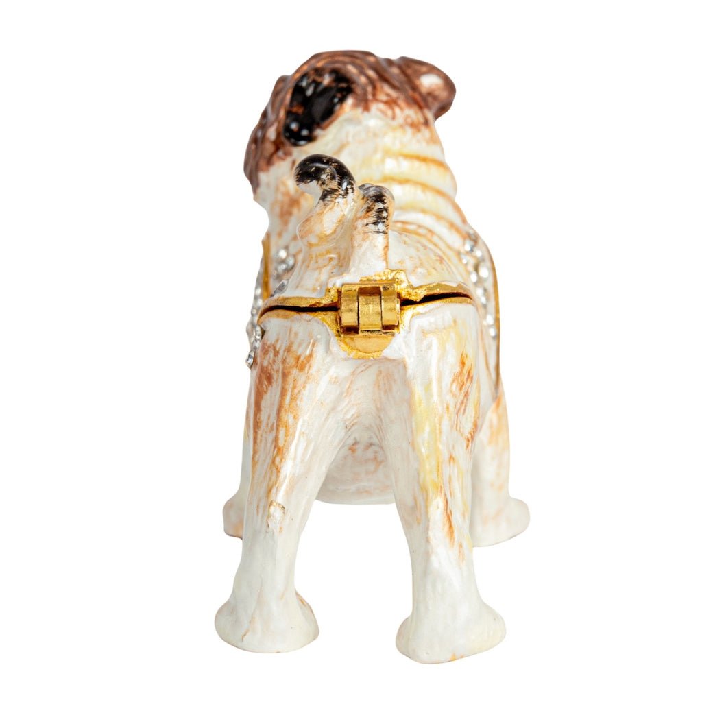 Pug Shaped Enameled Trinket Box - Marmalade Mercantile