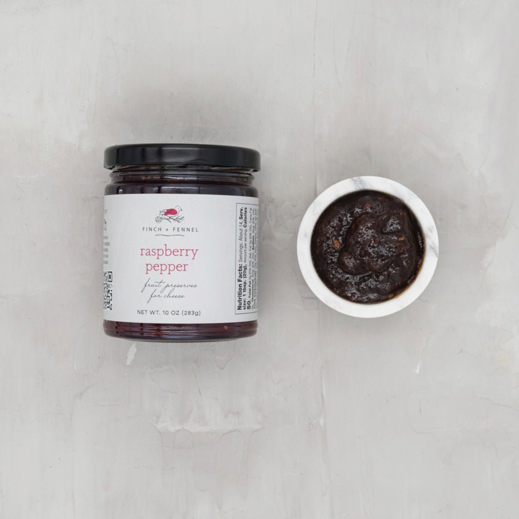 Raspberry Pepper Fruit Preserves for Cheeses - Marmalade Mercantile