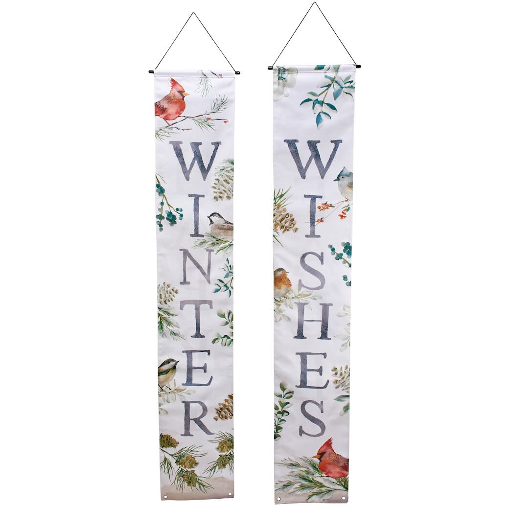 Reversible Porch Banner Set Happy Fall & Winter Wishes - Marmalade Mercantile