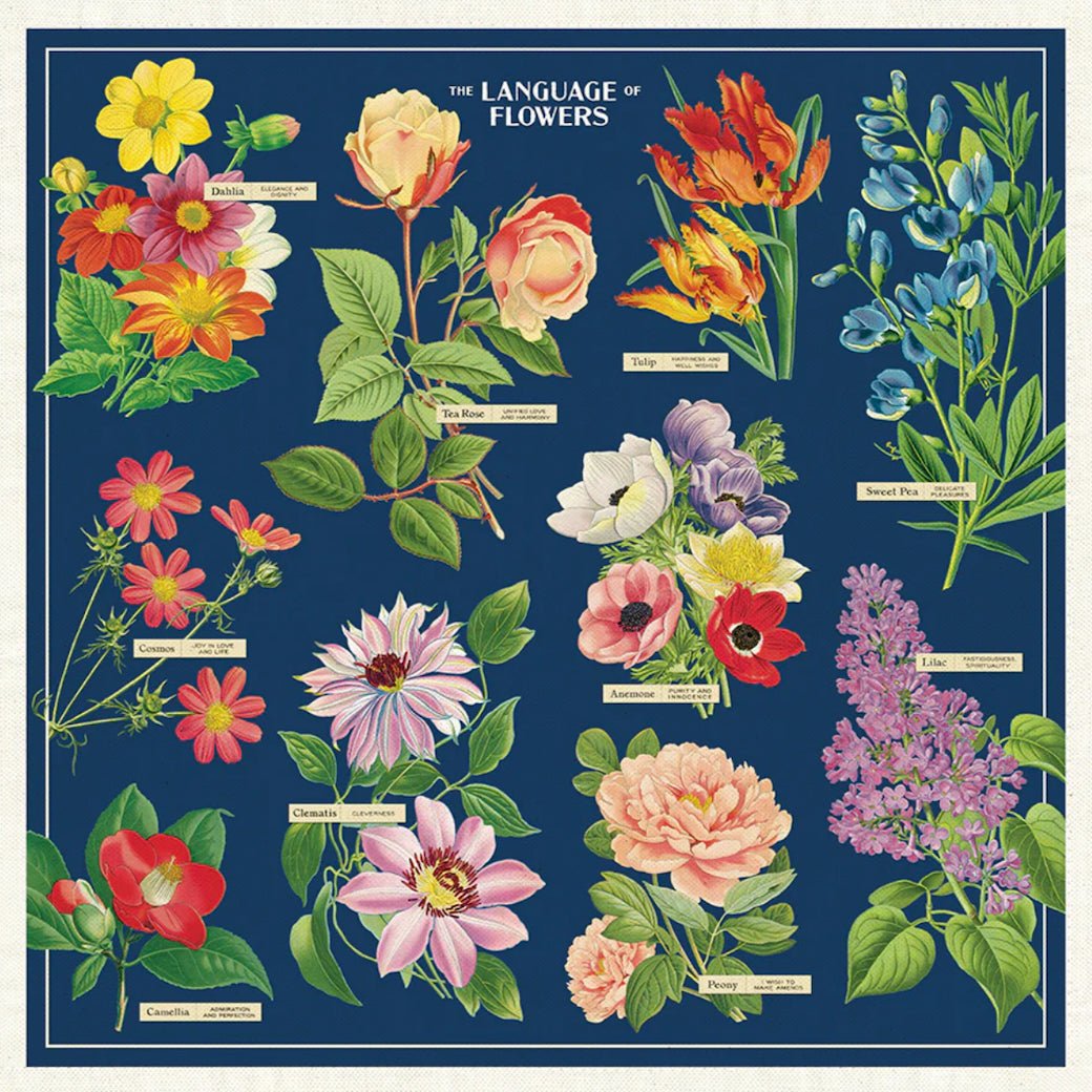 Set of Four Language of Flowers Cloth Napkins - Marmalade Mercantile
