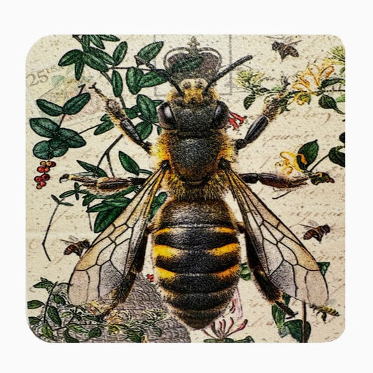 Set of Four Queen Bee Drink Coasters - Marmalade Mercantile