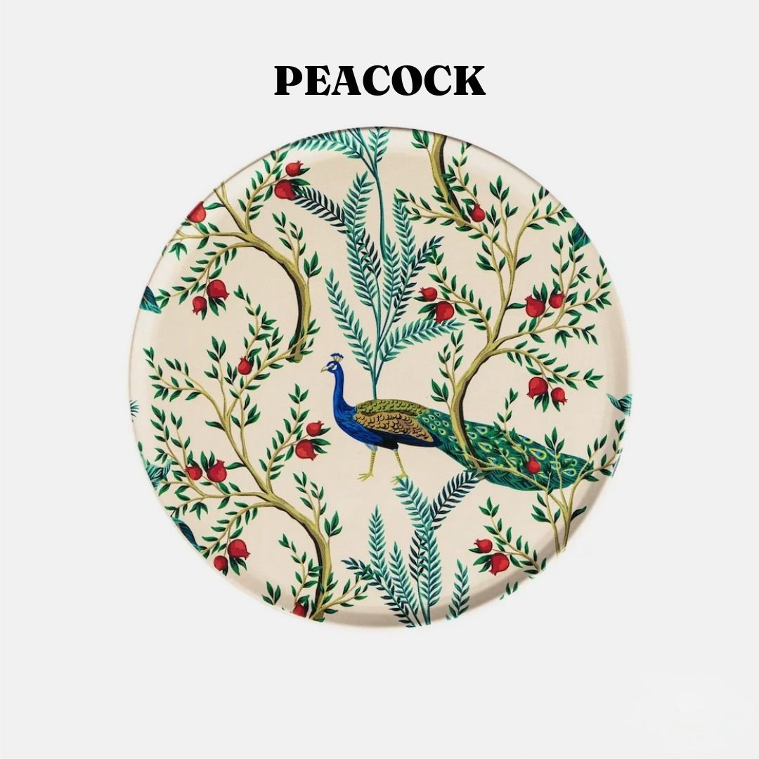 Set of Four Turkish Tin Drink Coasters CHOICE of Four Designs - Marmalade Mercantile
