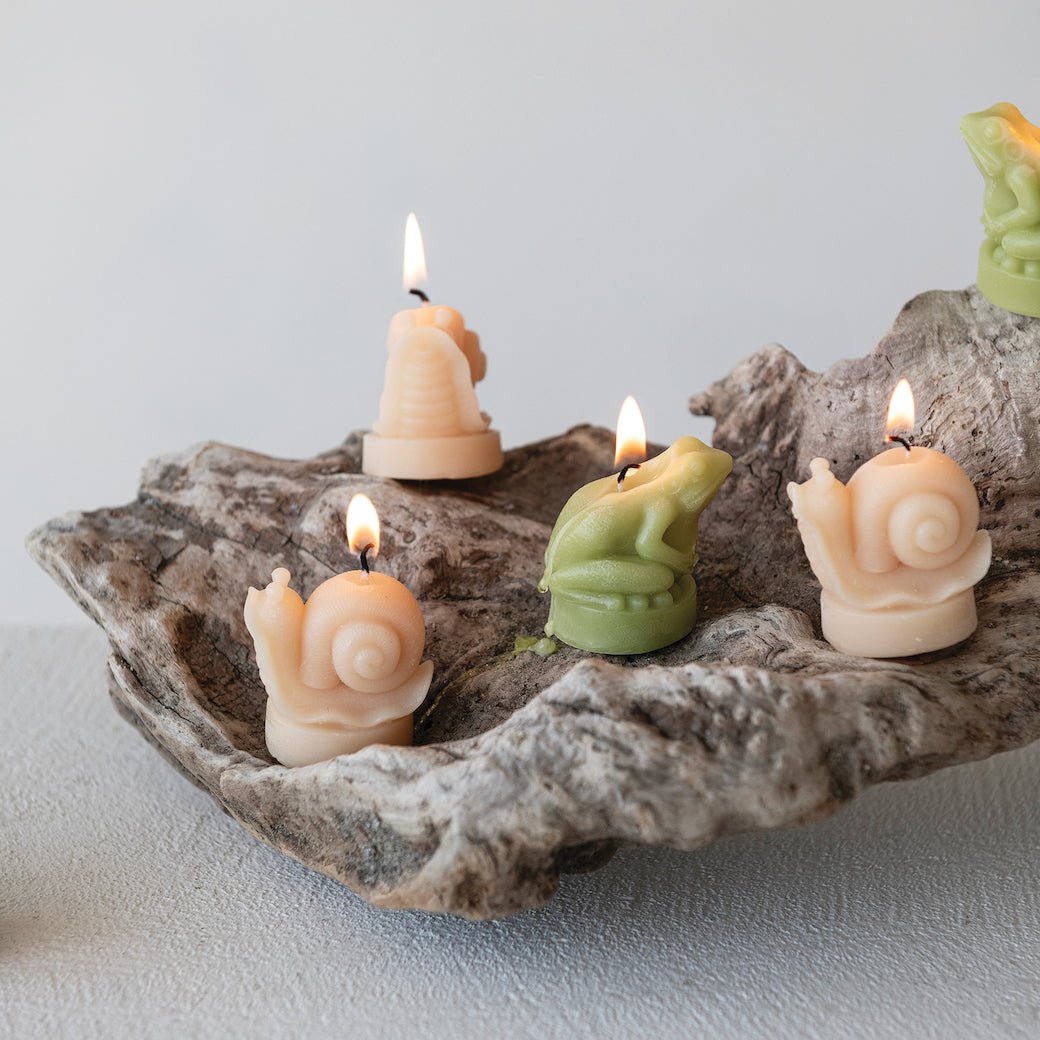 Set of Nine Tealights CHOOSE Frog or Snail Shapes - Marmalade Mercantile