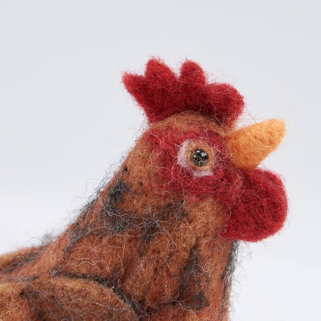 Set of Three Delightful Felt Hen Critters - Marmalade Mercantile