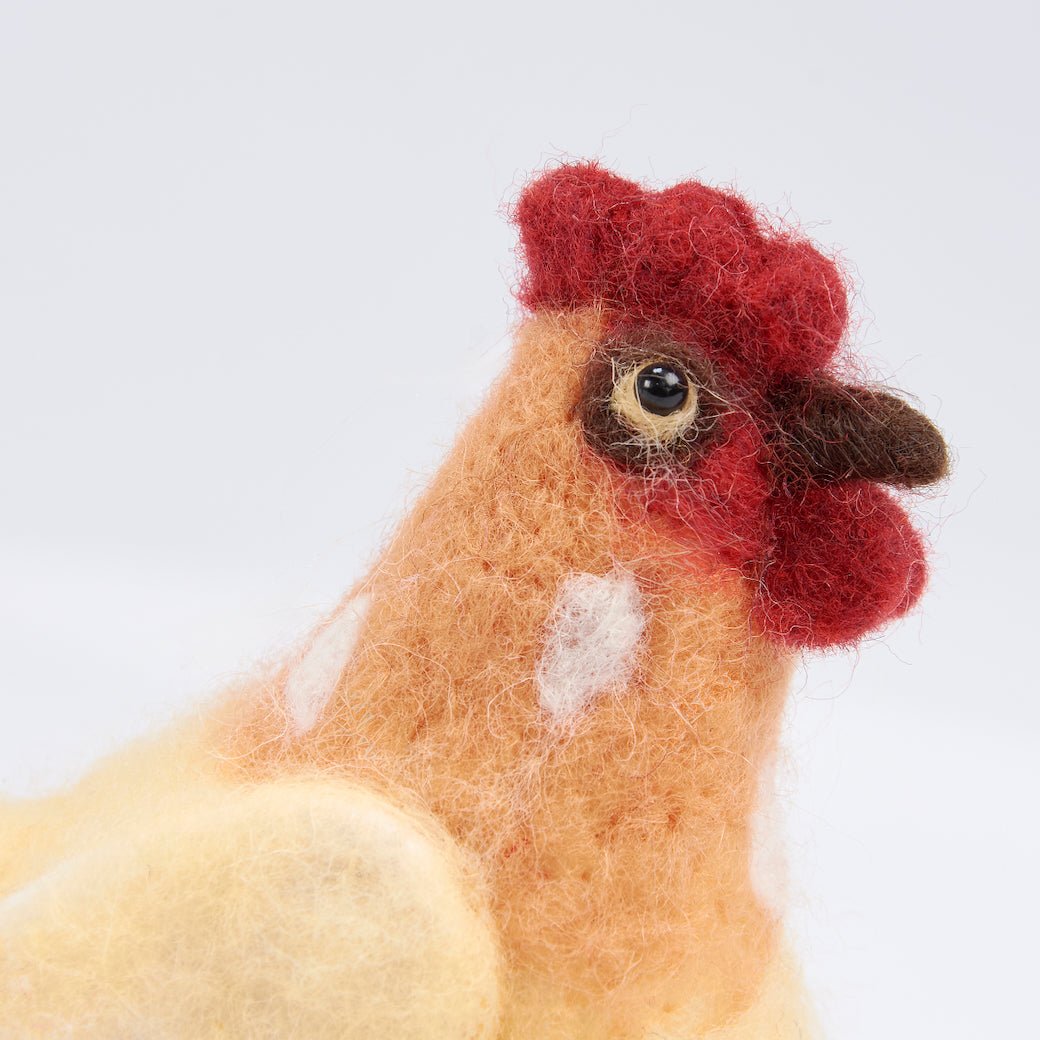 Set of Three Delightful Felt Hen Critters - Marmalade Mercantile