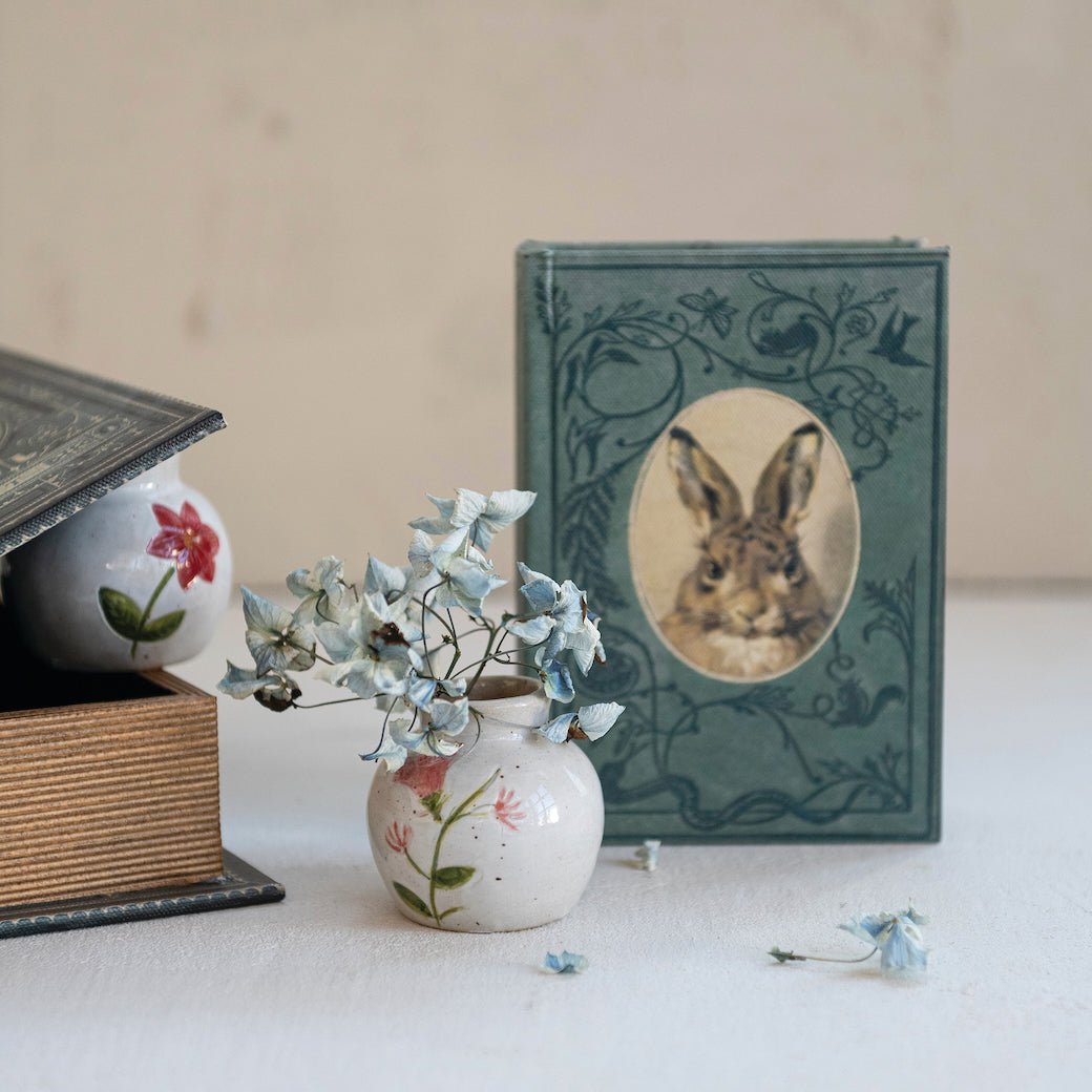 Set of Two Vintage - Style Spring & Easter Storage Books - Marmalade Mercantile