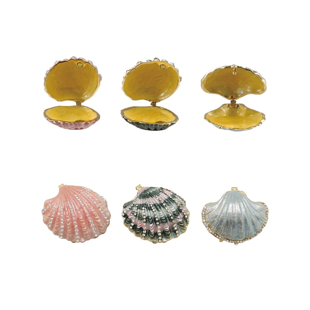 Shell Shaped Trinket Boxes CHOICE of Color - Marmalade Mercantile