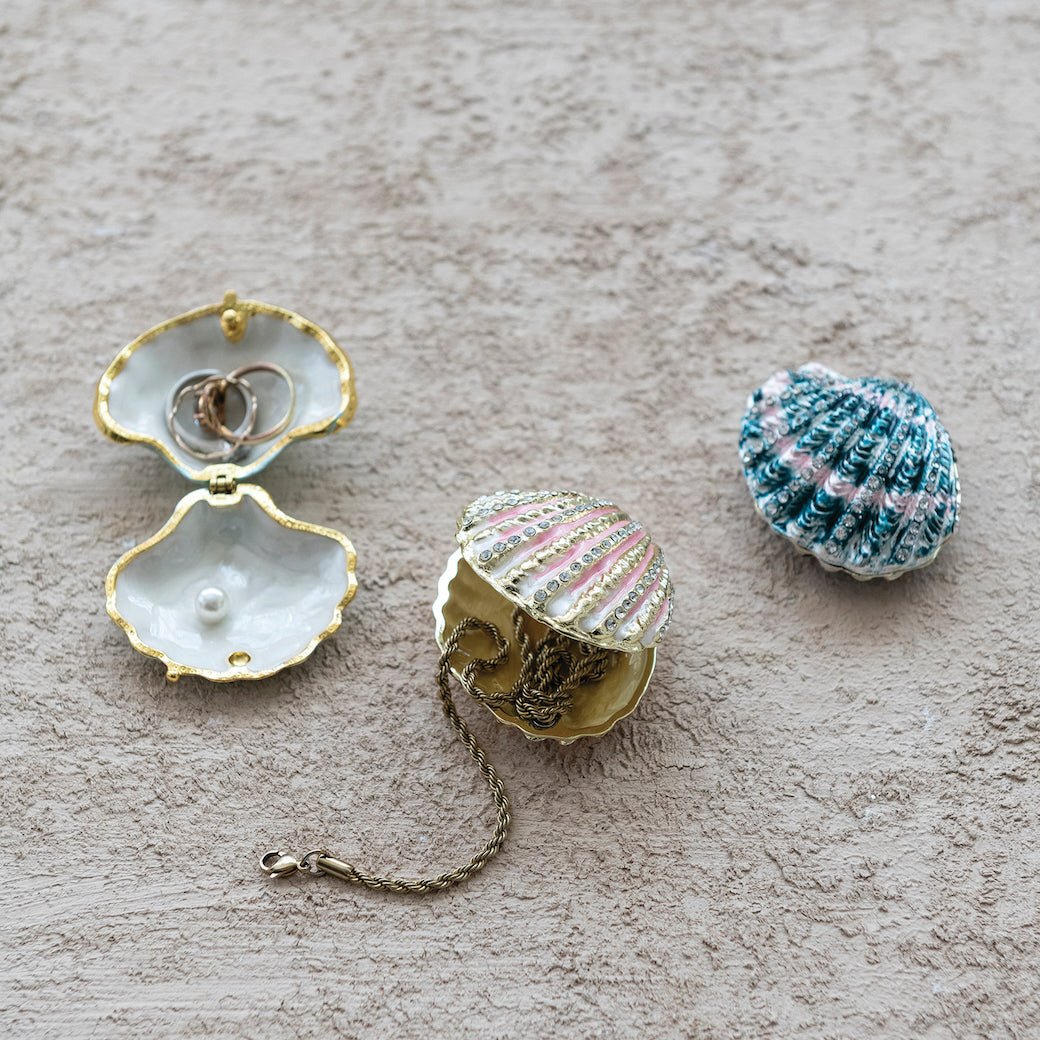 Shell Shaped Trinket Boxes CHOICE of Color - Marmalade Mercantile