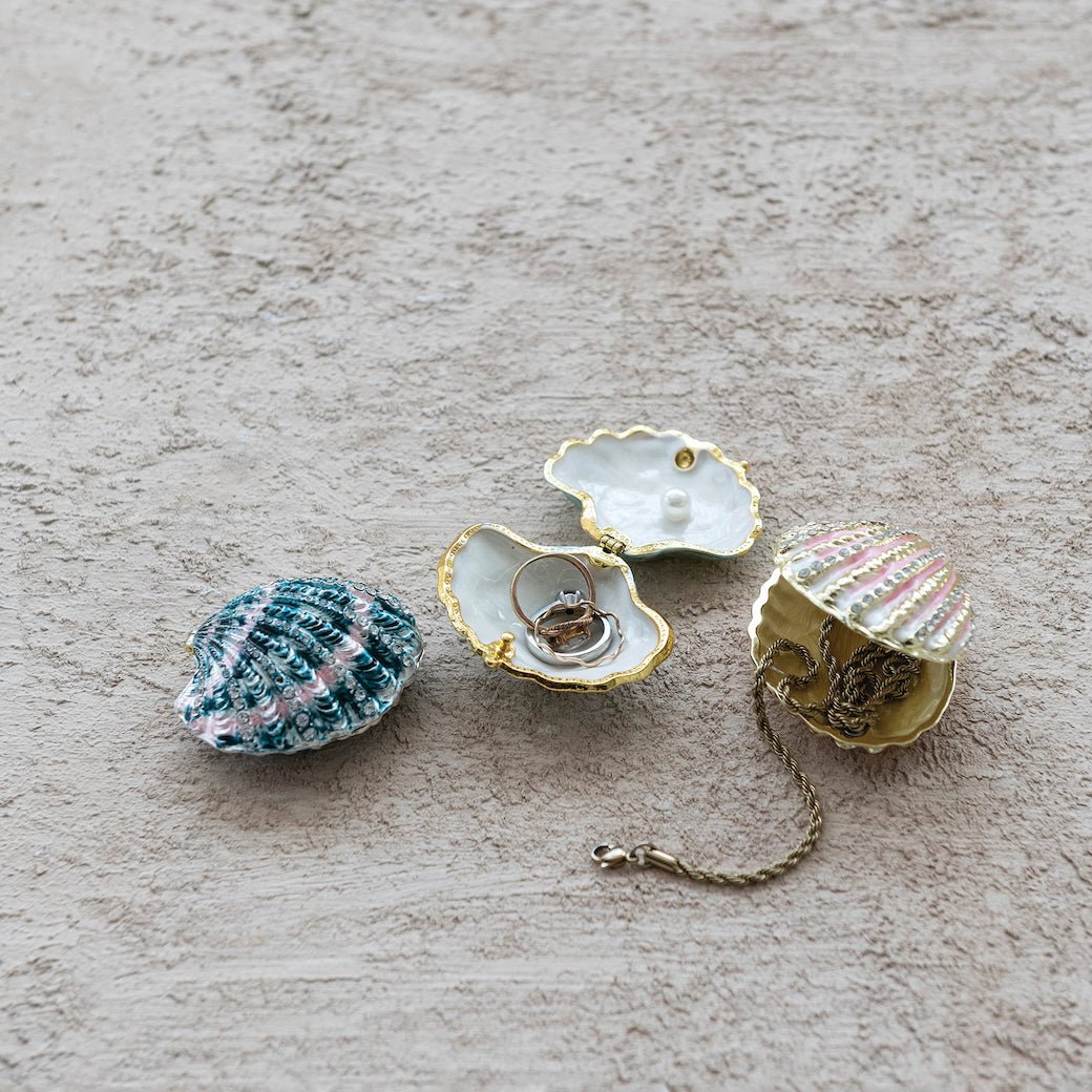Shell Shaped Trinket Boxes CHOICE of Color - Marmalade Mercantile