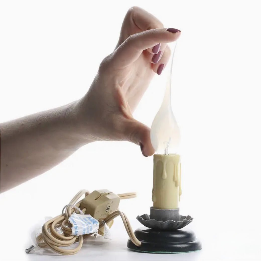 Small 3” Tall Electric Primitive Welcome Candle - Marmalade Mercantile