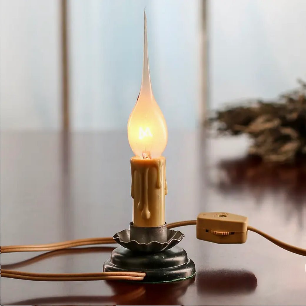 Small 3” Tall Electric Primitive Welcome Candle - Marmalade Mercantile