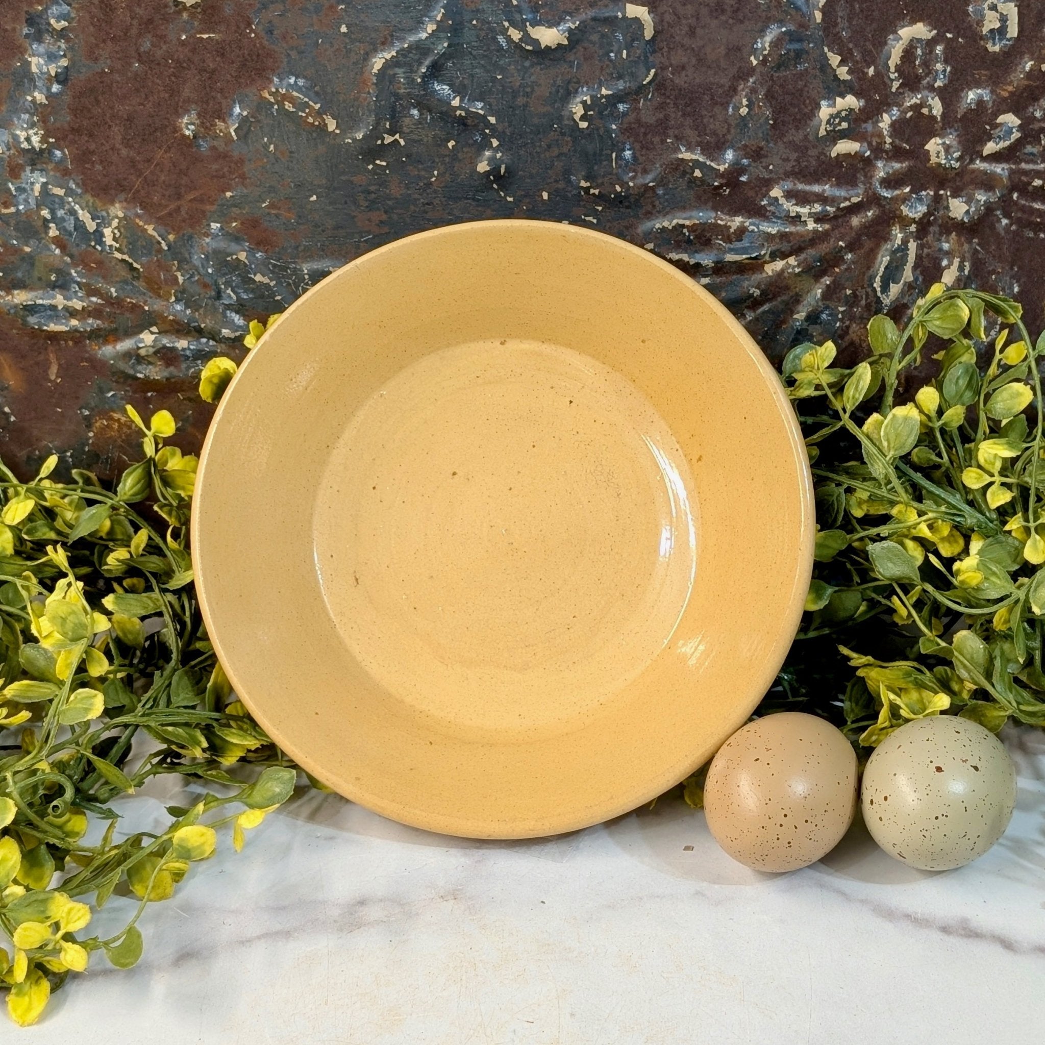 Small Antique Yellowware Milk Pan - Marmalade Mercantile