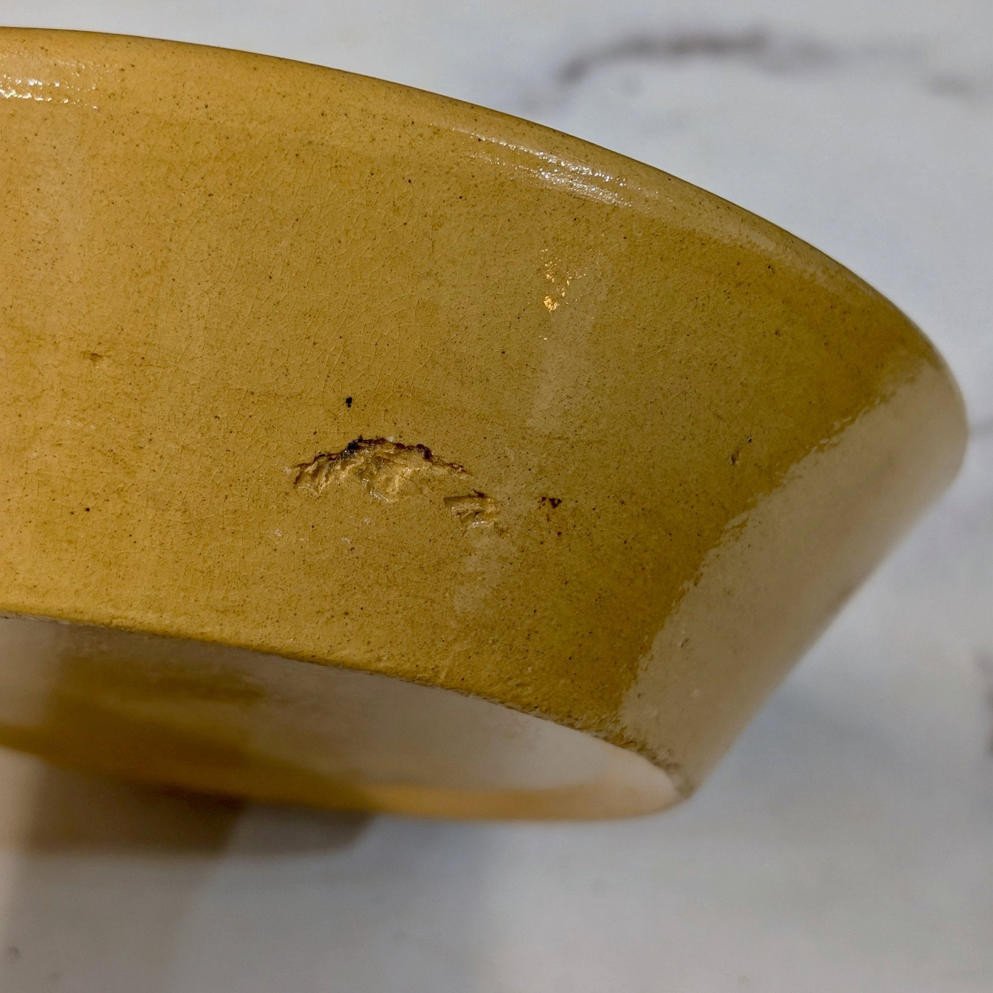 Small Antique Yellowware Milk Pan - Marmalade Mercantile
