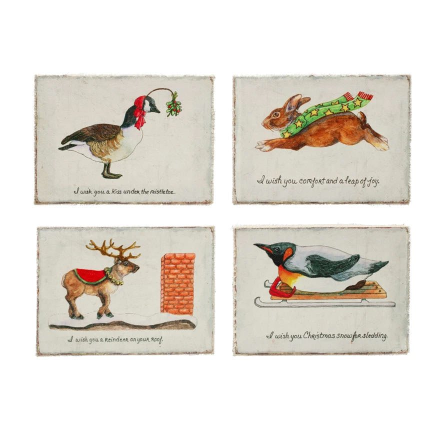 Small Canvas Christmas Wish Prints CHOICE of Four Styles - Marmalade Mercantile