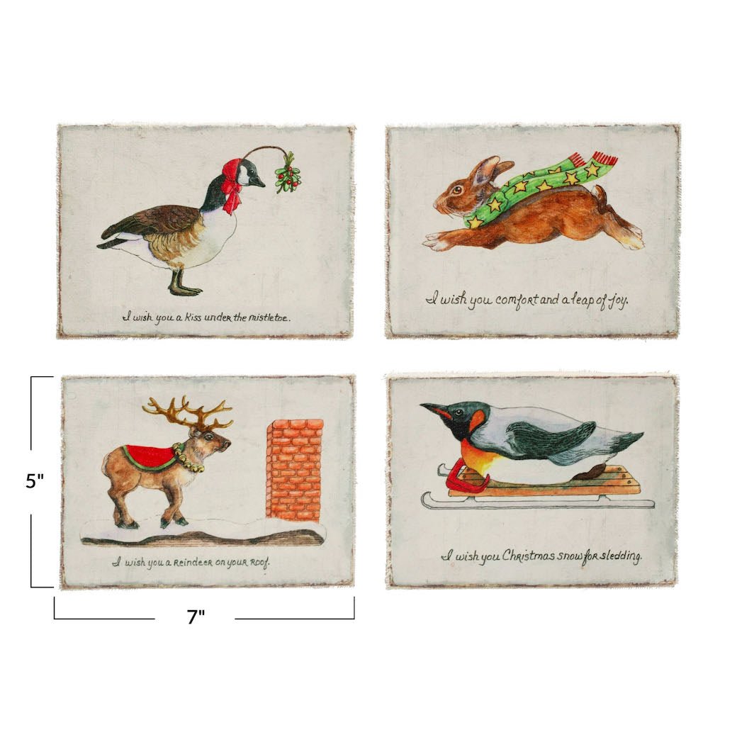 Small Canvas Christmas Wish Prints CHOICE of Four Styles - Marmalade Mercantile