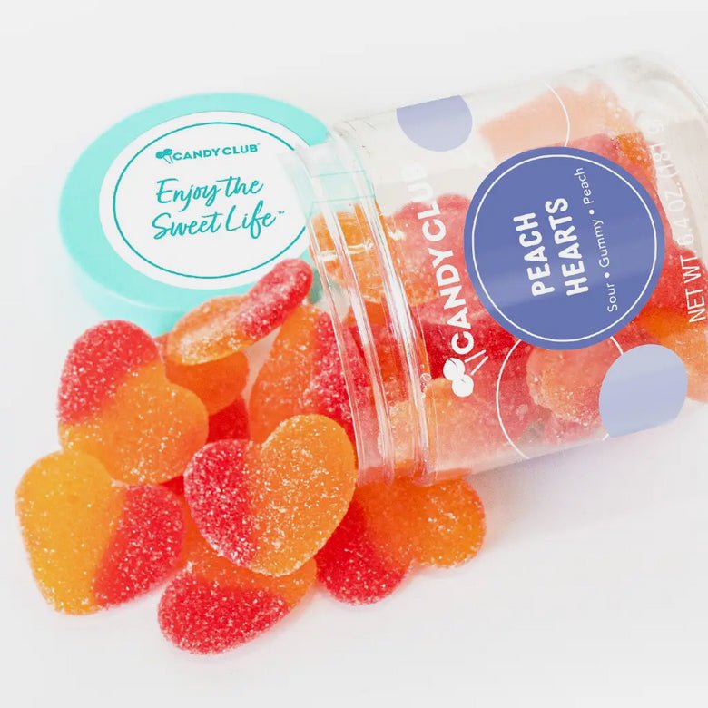 Sour Peach Gummy Hearts - Marmalade Mercantile