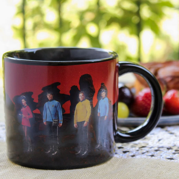 1966 star trek coffee mug set Star Trek Heat Sensitive Transporter Mug Energize!