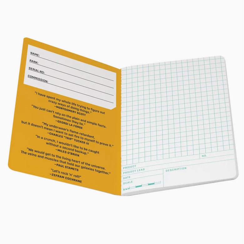 Star Trek Starfleet Engineering Mini Pocket Notebook - Marmalade Mercantile