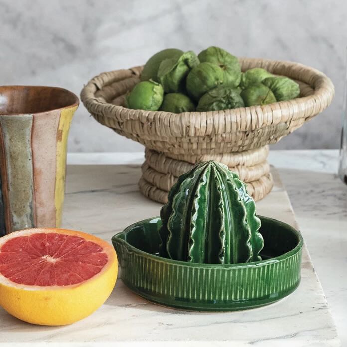 Stoneware Cactus Shaped Citrus Juicer - Marmalade Mercantile