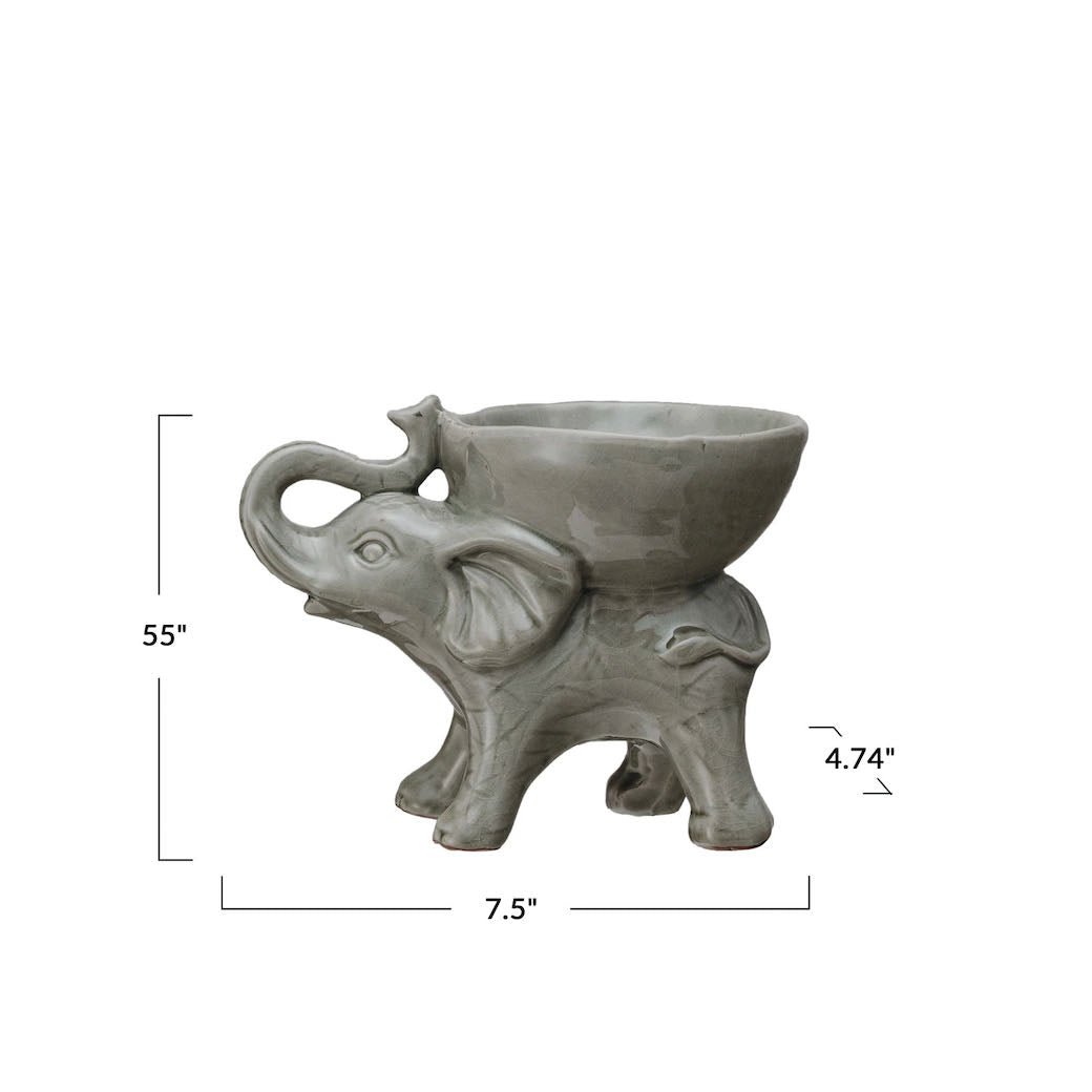 Stoneware Elephant Bowl - Marmalade Mercantile