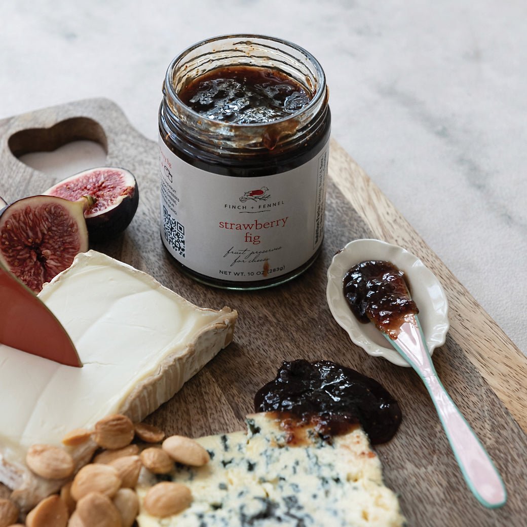 Strawberry Fig Fruit Preserves for Cheese Pairing - Marmalade Mercantile