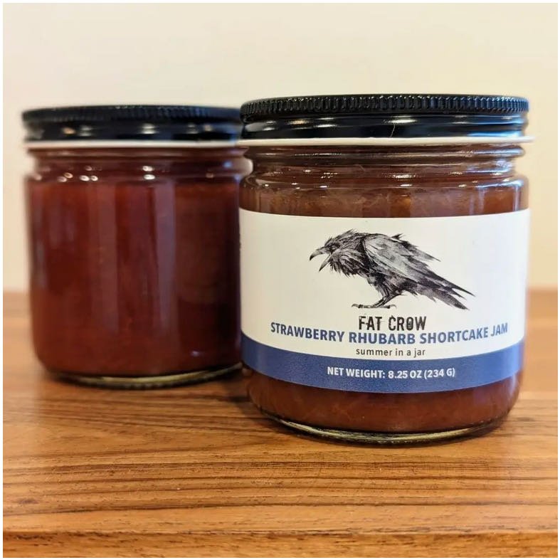 Strawberry Rhubarb Shortcake Jam – Marmalade Mercantile