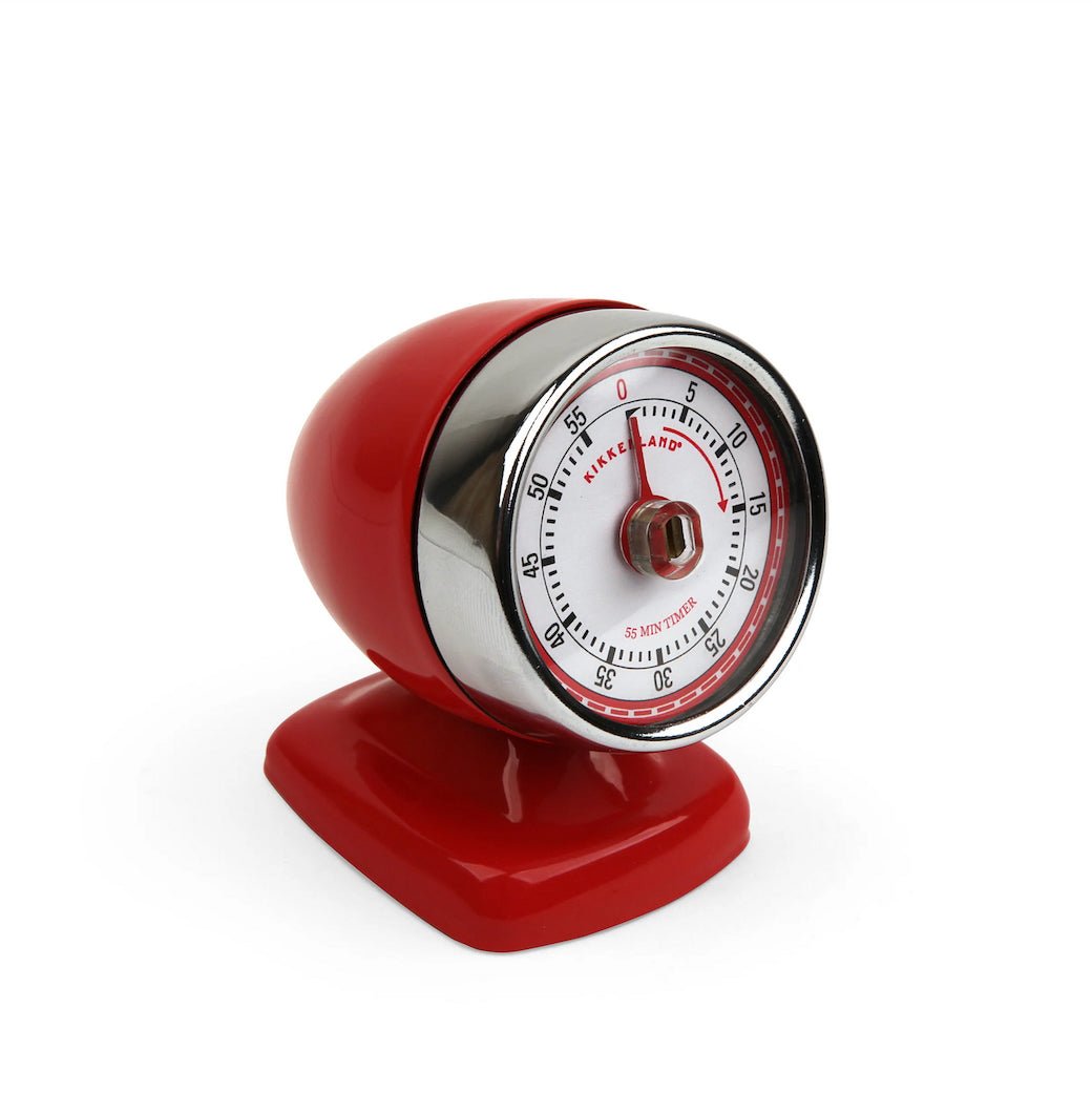 Streamline Retro - Inspired Kitchen Time Choice of Light Blue or Red - Marmalade Mercantile