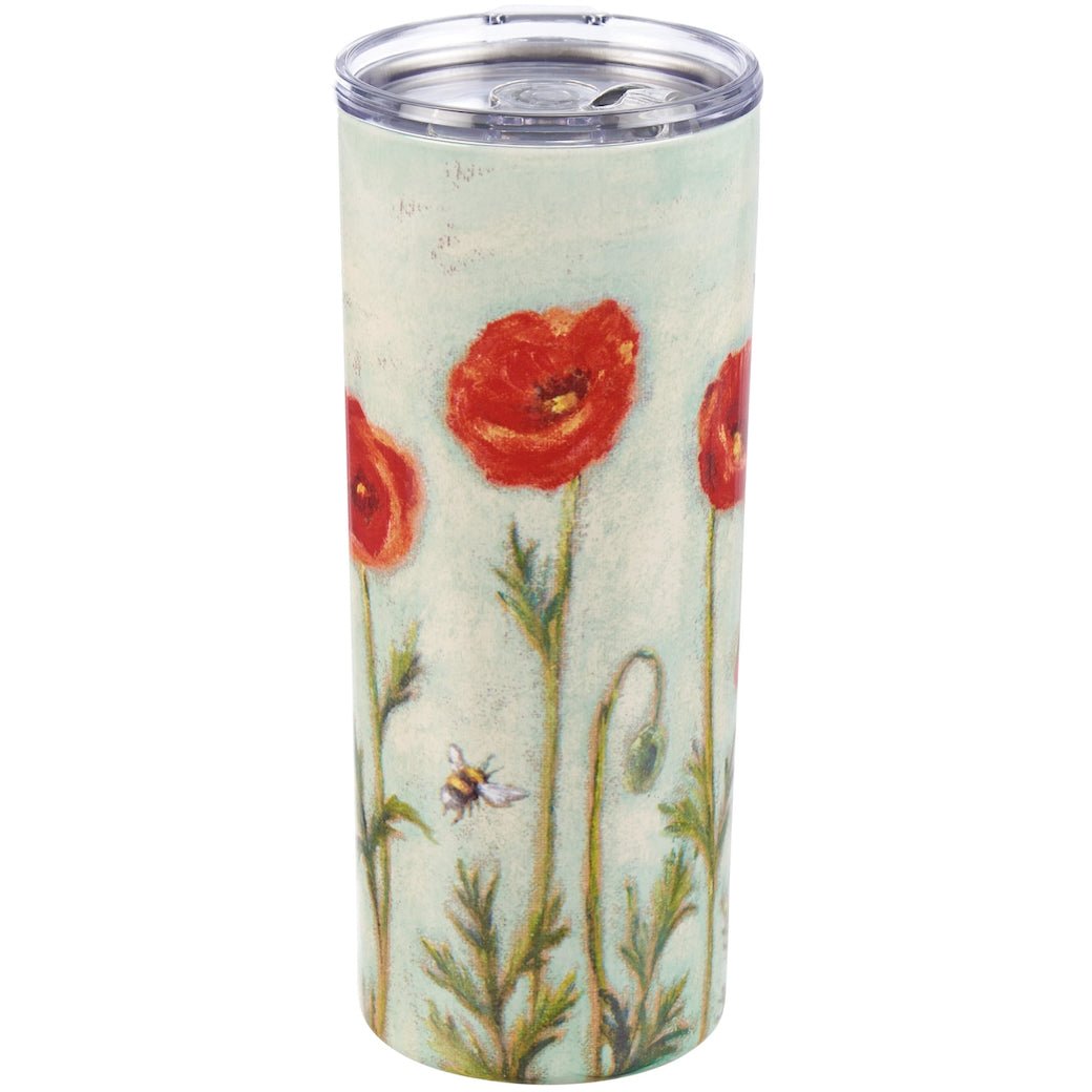 Summer Poppies Insulated Coffee Tumbler - Marmalade Mercantile