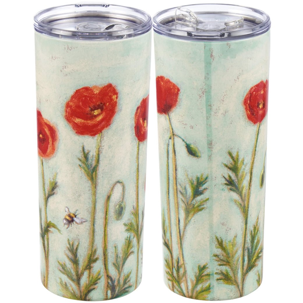 Summer Poppies Insulated Coffee Tumbler - Marmalade Mercantile