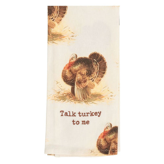 Talk Turkey To Me Thanksgiving Kitchen Towel - Marmalade Mercantile