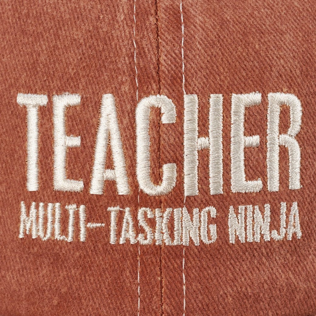 Teacher Multi - Tasking Ninja Stonewashed Ball Cap - Marmalade Mercantile