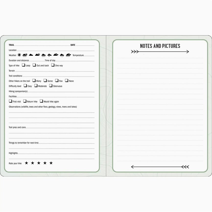 The Hiking Logbook: Record Your Adventures! - Marmalade Mercantile