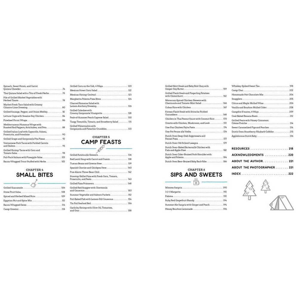 The New Camp Cookboook Gourmet Grub for Campers, Road Trippers, and Adventurers - Marmalade Mercantile