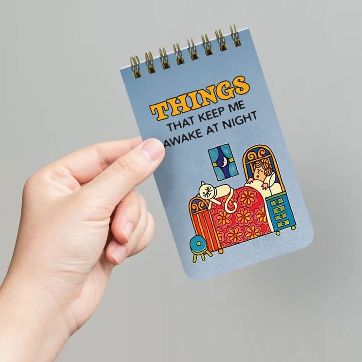 Things That Keep Me Awake at Night Mini 3x5" Spiral Notepad - Marmalade Mercantile