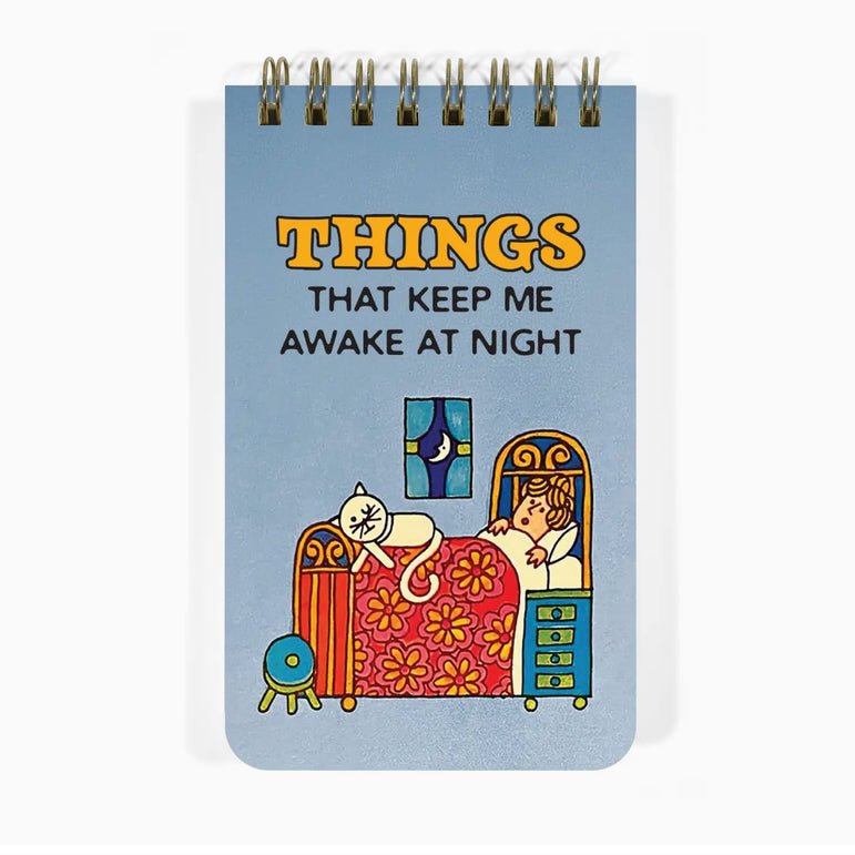 Things That Keep Me Awake at Night Mini 3x5" Spiral Notepad - Marmalade Mercantile